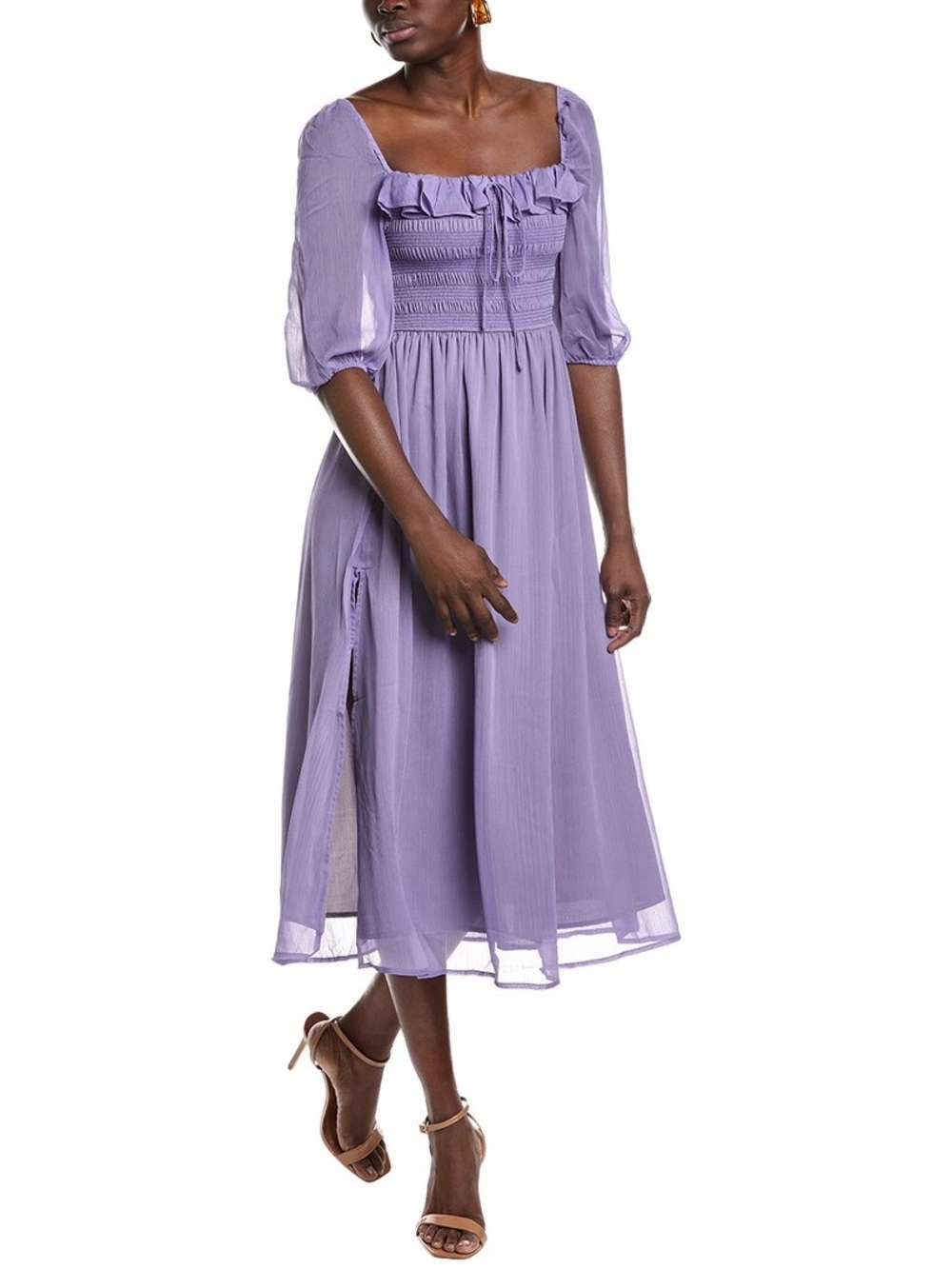 Nwt O.P.T Lavender Smocked Maxi Dress - Women